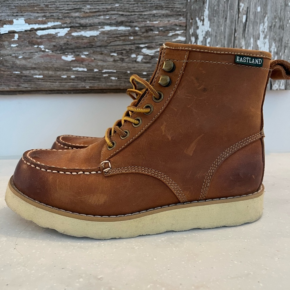 Eastland Lumber Up Brown Ankle Boots